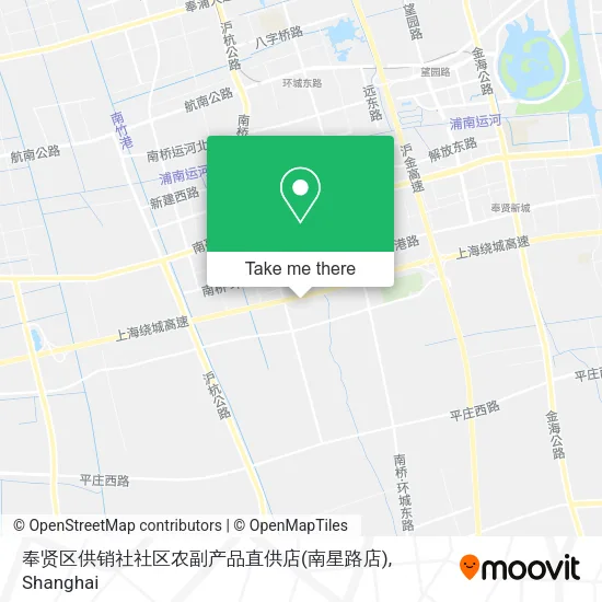 奉贤区供销社社区农副产品直供店(南星路店) map