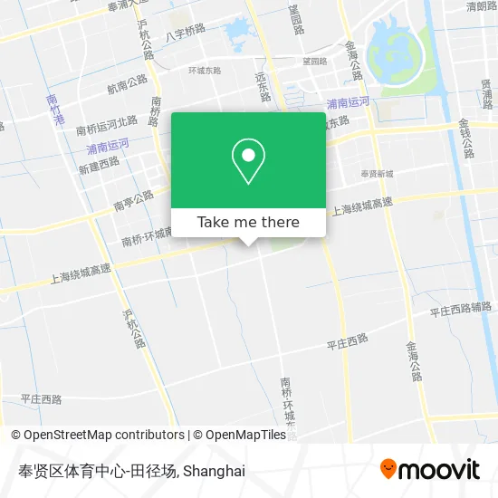 奉贤区体育中心-田径场 map