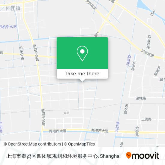 上海市奉贤区四团镇规划和环境服务中心 map