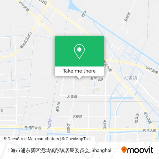 上海市浦东新区泥城镇彭镇居民委员会 map
