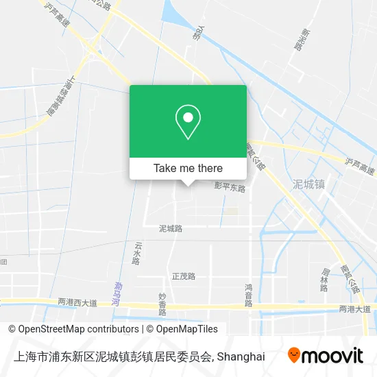 上海市浦东新区泥城镇彭镇居民委员会 map