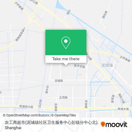 农工商超市(泥城镇社区卫生服务中心彭镇分中心北) map