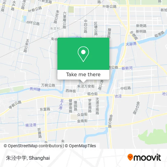 朱泾中学 map