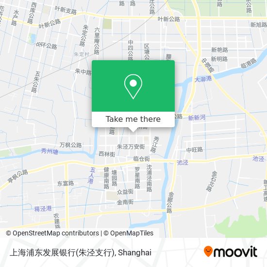 上海浦东发展银行(朱泾支行) map