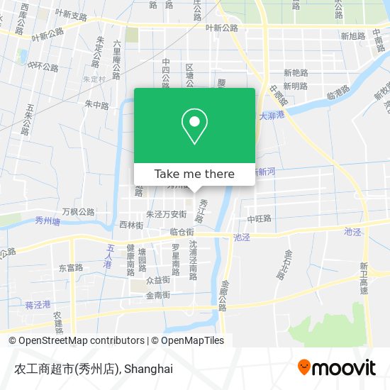 农工商超市(秀州店) map