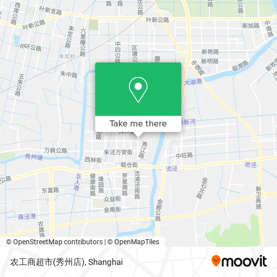 农工商超市(秀州店) map