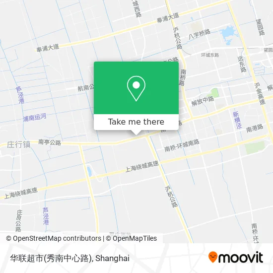 华联超市(秀南中心路) map