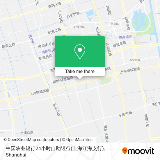 中国农业银行24小时自助银行(上海江海支行) map