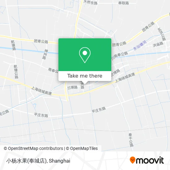 小杨水果(奉城店) map