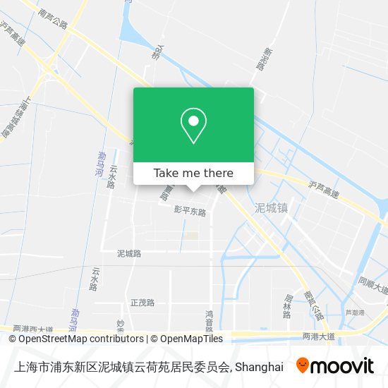 上海市浦东新区泥城镇云荷苑居民委员会 map