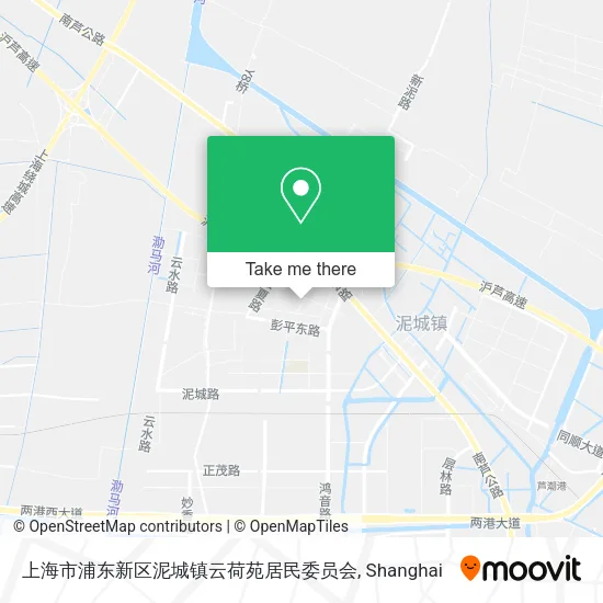 上海市浦东新区泥城镇云荷苑居民委员会 map