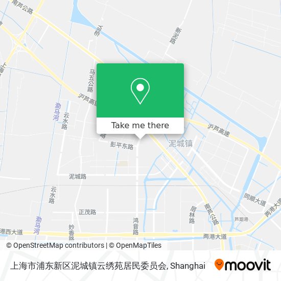 上海市浦东新区泥城镇云绣苑居民委员会 map
