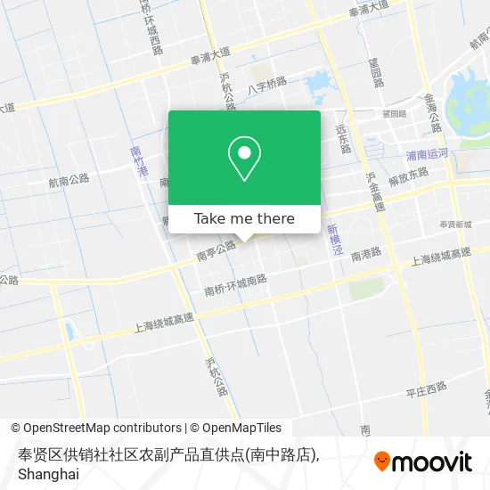 奉贤区供销社社区农副产品直供点(南中路店) map