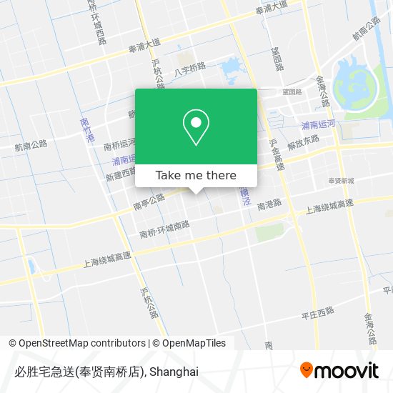 必胜宅急送(奉贤南桥店) map