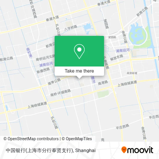 中国银行(上海市分行奉贤支行) map