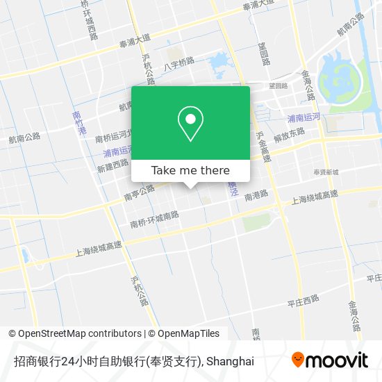 招商银行24小时自助银行(奉贤支行) map