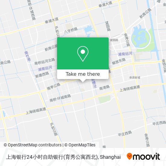 上海银行24小时自助银行(育秀公寓西北) map