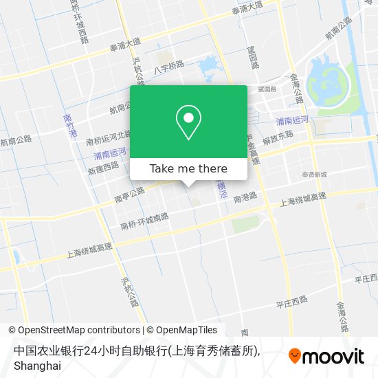 中国农业银行24小时自助银行(上海育秀储蓄所) map