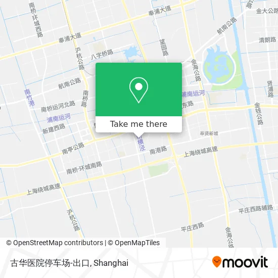 古华医院停车场-出口 map