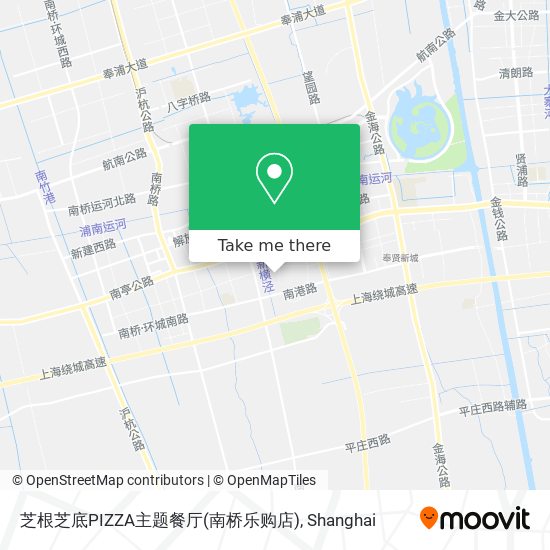 芝根芝底PIZZA主题餐厅(南桥乐购店) map