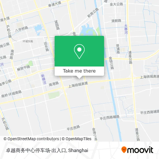 卓越商务中心停车场-出入口 map