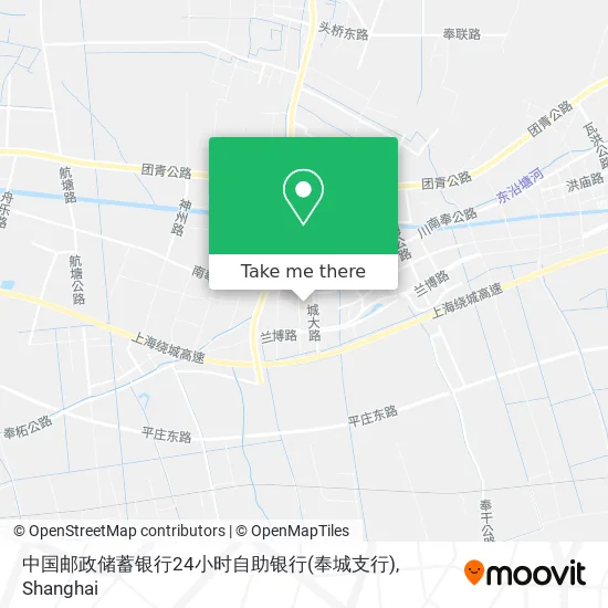 中国邮政储蓄银行24小时自助银行(奉城支行) map