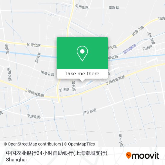 中国农业银行24小时自助银行(上海奉城支行) map