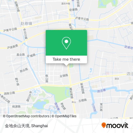 金地佘山天境 map