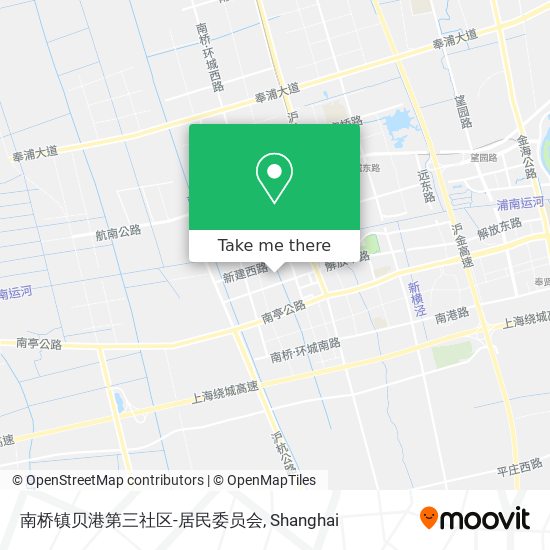 南桥镇贝港第三社区-居民委员会 map