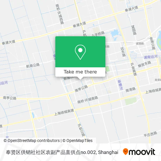 奉贤区供销社社区农副产品直供点no.002 map