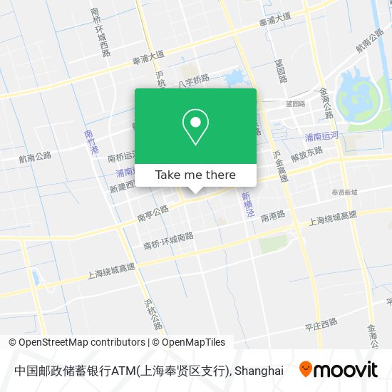 中国邮政储蓄银行ATM(上海奉贤区支行) map