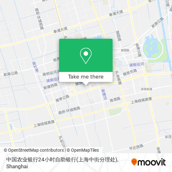 中国农业银行24小时自助银行(上海中街分理处) map