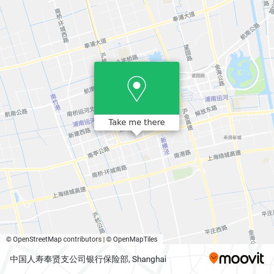 中国人寿奉贤支公司银行保险部 map