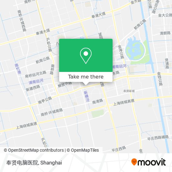 奉贤电脑医院 map