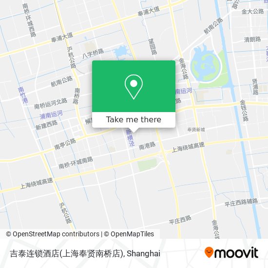 吉泰连锁酒店(上海奉贤南桥店) map