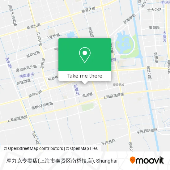 摩力克专卖店(上海市奉贤区南桥镇店) map