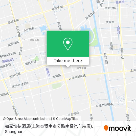 如家快捷酒店(上海奉贤南奉公路南桥汽车站店) map