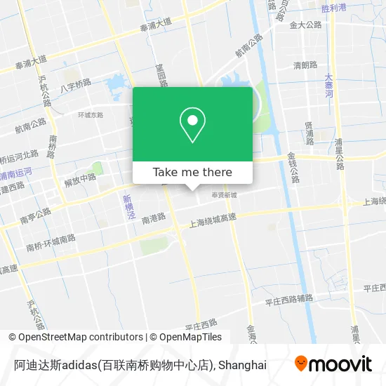 阿迪达斯adidas(百联南桥购物中心店) map