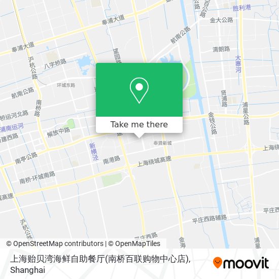 上海贻贝湾海鲜自助餐厅(南桥百联购物中心店) map