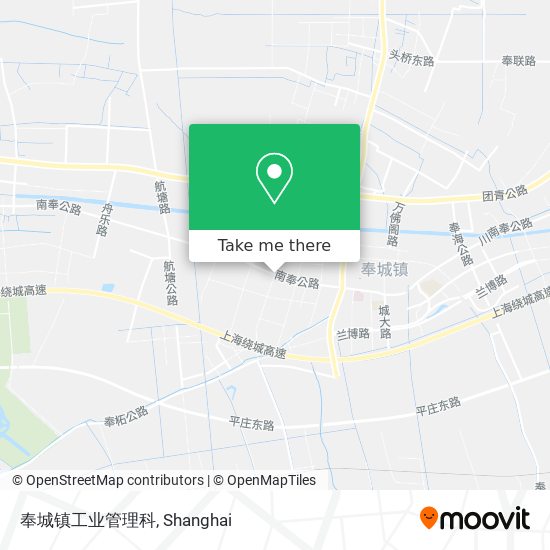 奉城镇工业管理科 map