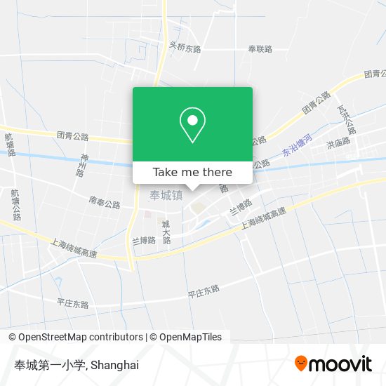 奉城第一小学 map