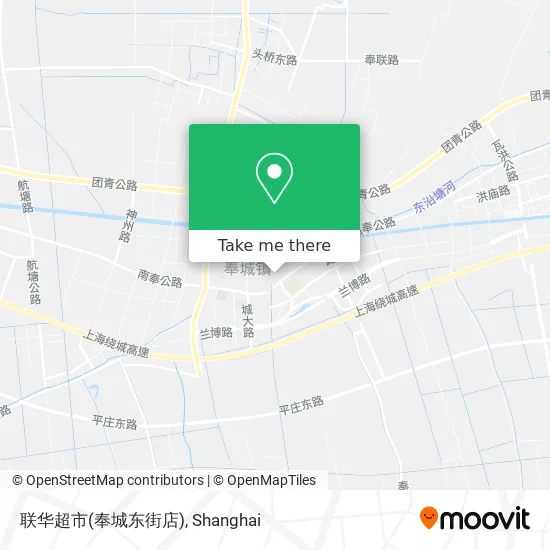 联华超市(奉城东街店) map