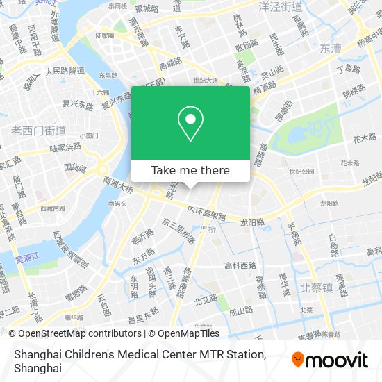 Shanghai Children's Medical Center MTR Station map