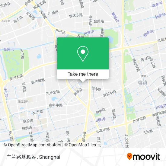 广兰路地铁站 map