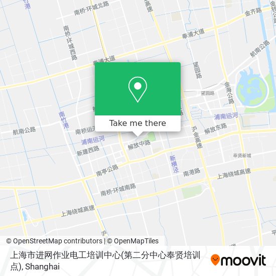 上海市进网作业电工培训中心(第二分中心奉贤培训点) map