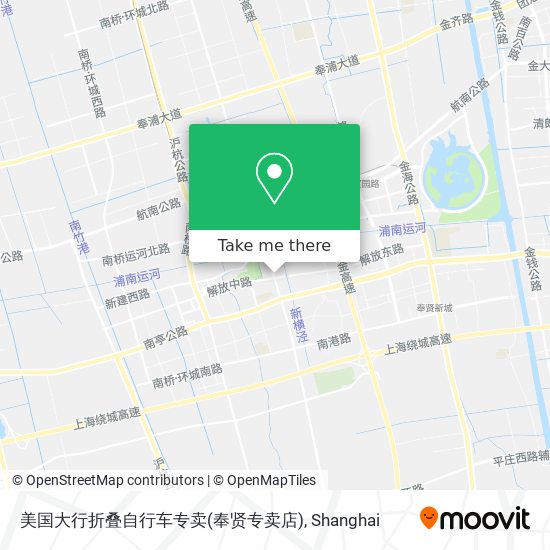 美国大行折叠自行车专卖(奉贤专卖店) map