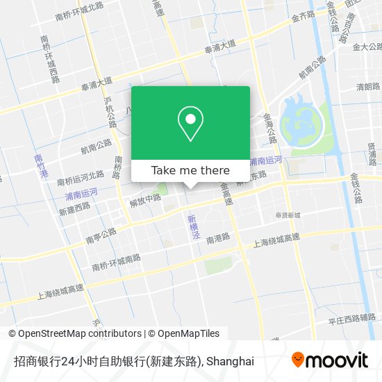 招商银行24小时自助银行(新建东路) map