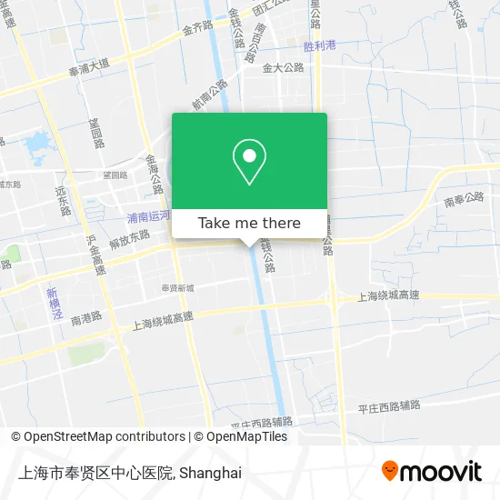 上海市奉贤区中心医院 map