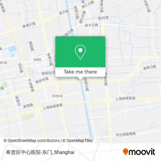 奉贤区中心医院-东门 map