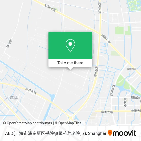 AED(上海市浦东新区书院镇馨苑养老院点) map